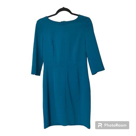 Puzdrové šaty v nádhernej petrolejovej farbe, h&m,40