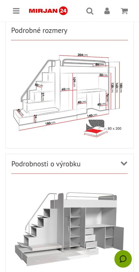 Multifunkčná poschodová posteľ, šírka (cm): 80,dĺžka (cm): 200
