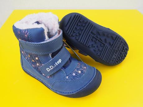 Detské kožené zimné barefoot topánky ddstep 063, d.d.step,25 / 26 / 29 / 30