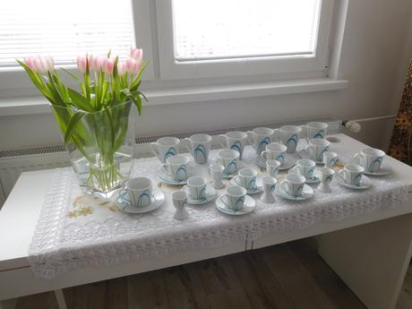 Porcelánová sada na čajík+kapučíno+kávičku-nová, 