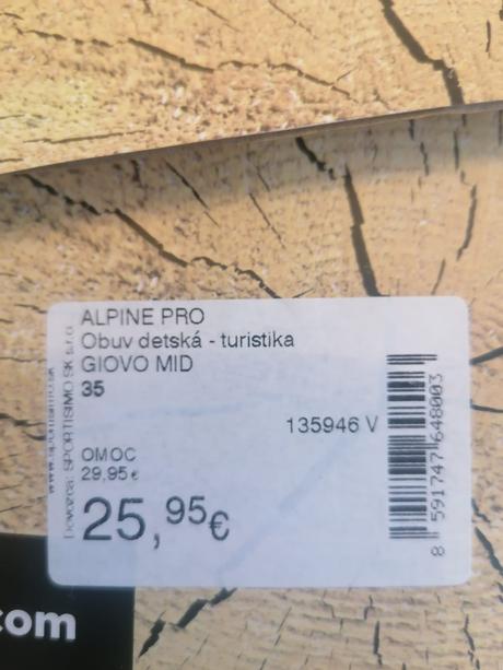 Krásne zimné topánky pre dievčatá alpine pro, alpine pro,35