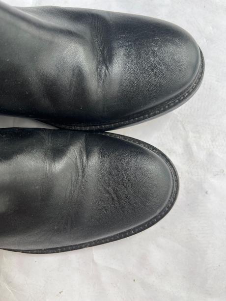 Cierne kozene cizmy pc 159prava koza, 38