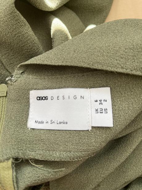 Zelené šaty asos, xs