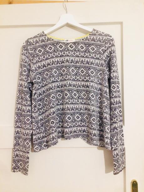 Vzorovany dievcensky pulover, h&m,170