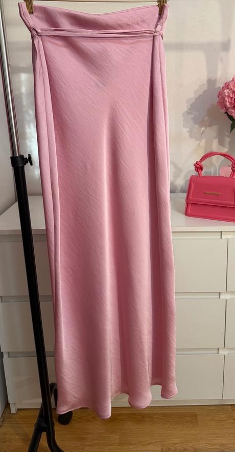 Saténová maxi sukňa, f&f,xs