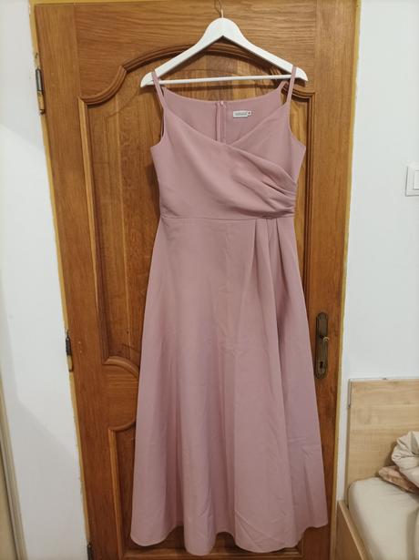 Staroruzove plesové šaty na velke prsia, l