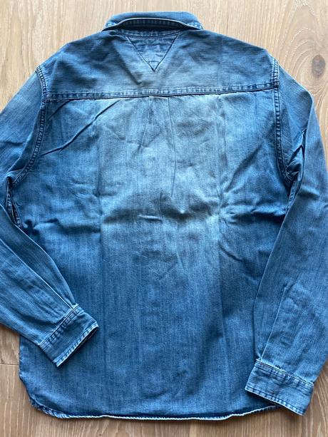 Riflová košeľa tommy hilfige, tommy hilfiger,164