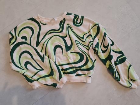 Crop top mikina, h&m,146