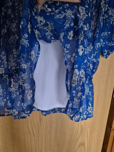 Modré voľné šaty, m