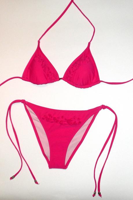 Dámske dvojdielne plavky palermo s fodričkami, 34 - xxl