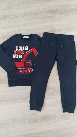 Mikina+tepláky, c&a,128