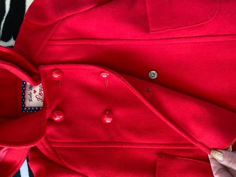 Dievčenský kabatik červený f&f 6-9 m, f&f,74