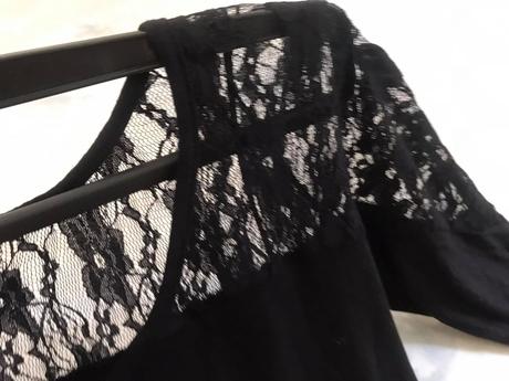 Luxusné tričko s krajkou, m