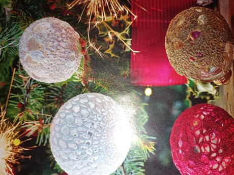 Vianočné háčkované gule, 