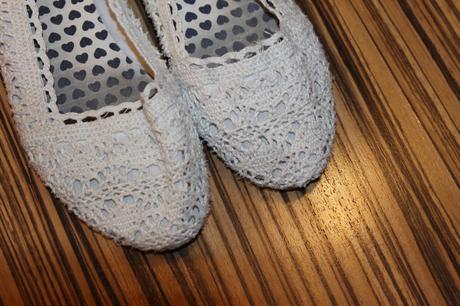 Letné háčkované balerínky h&m v. 35, h&m,35