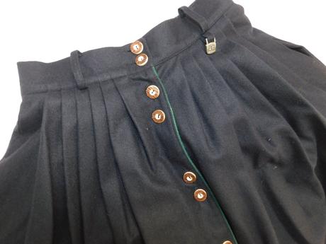 Luxusna trachten vlnena sukna/kroj,navy farby, 36