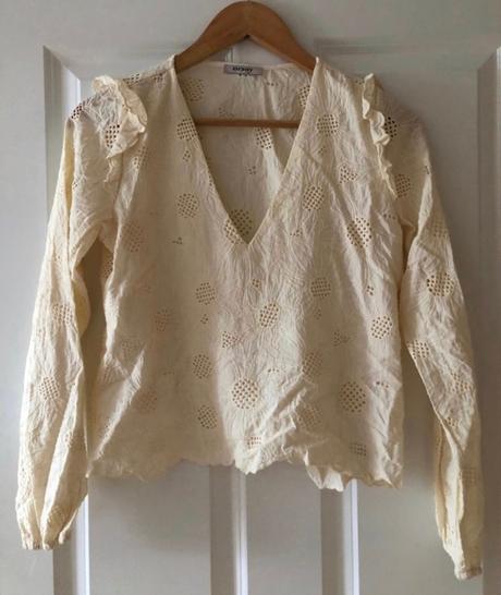 Krémová/maslová madeirová blúzka orsay xs/34, orsay,xs