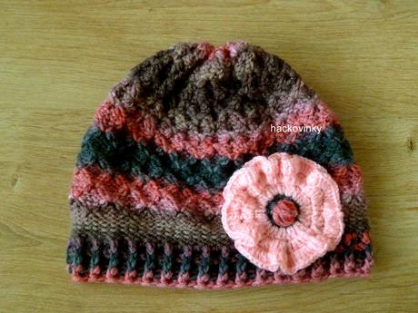 Prechodna melirovana hnedo ruzova pletena, 56 - 158