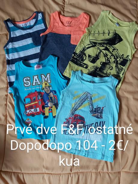 Oblečenie veľkosť 104, 104–116