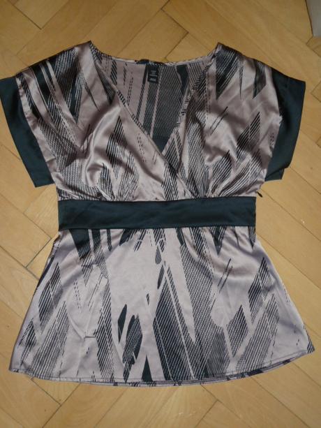 Saténový top, h&m,m