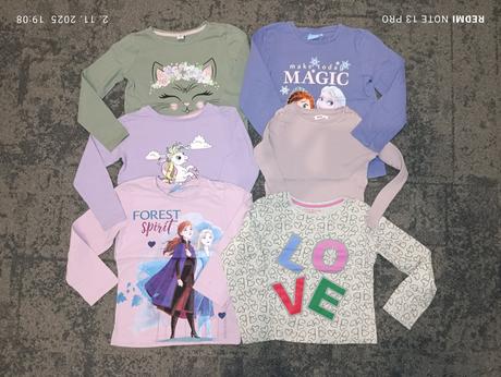 Dievčenské tričká, primark,128