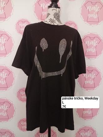 Pánske tričko s trblietkami, l
