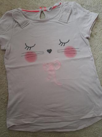 Ružové tričko, h&m,128