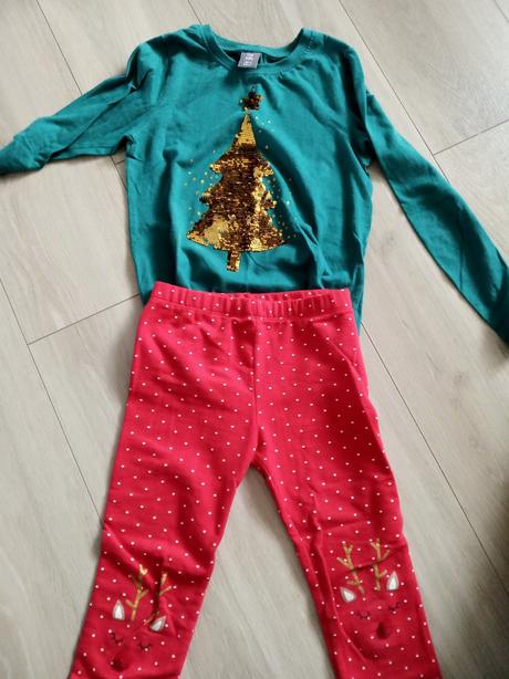 Vianočné leginy, kik,128