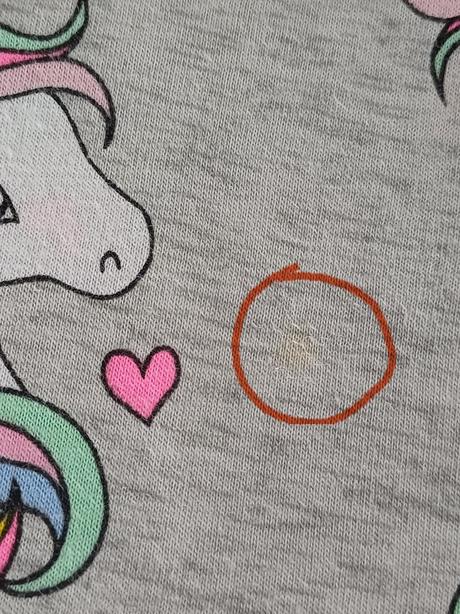 Šaty jednorožci - dlhý rukáv, h&m,98