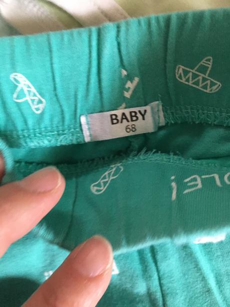 Body tričká 3ks + kraťasy 2ks zadarmo, h&m,68