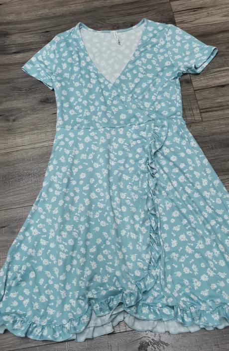 Bledomodre šaty, house,m