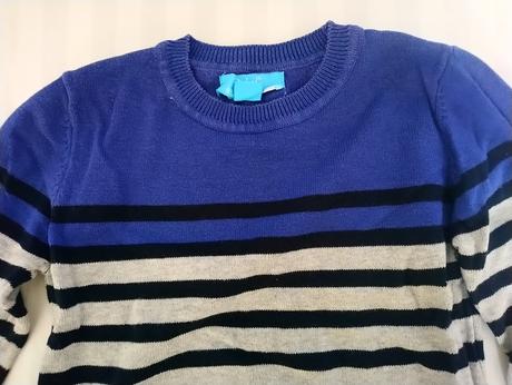 Chlapčenský modro sivo čierny pulóver, rebel, rebel,104