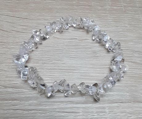 Minerálny náramok, krištáľ,