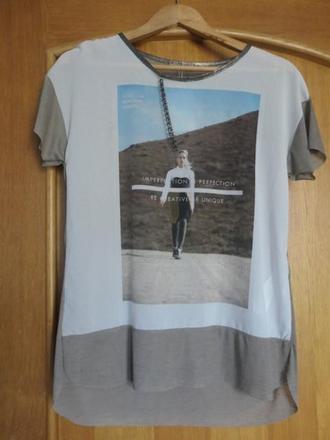 Zara peckove,stylove predlzenie trendy tricko m, zara,m