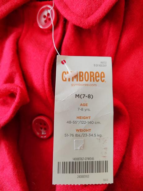 Vlnený dievčenský kabát, gymboree,128