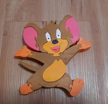 Drevené puzzle "myšiak", 