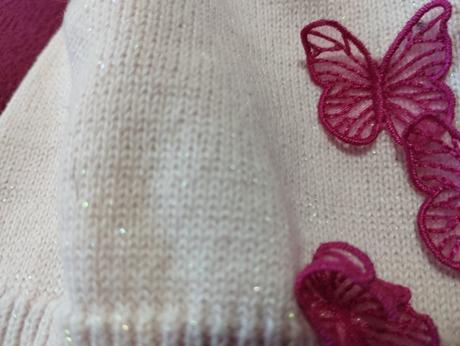 Trblietava ruzovucka motylikova ciapka, h&m,110