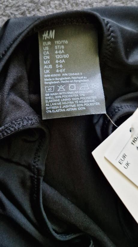 Plavky 110/116, h&m,116