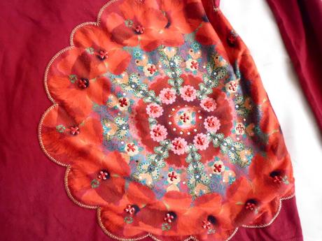 Tmavočervené, desigual,xl