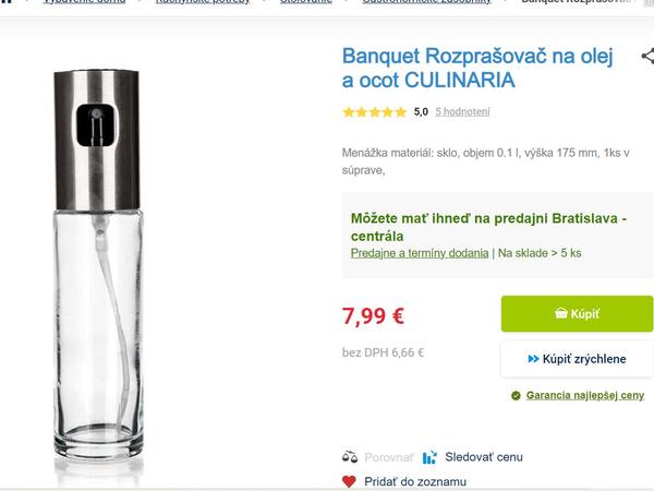 Rozprašovač na olej