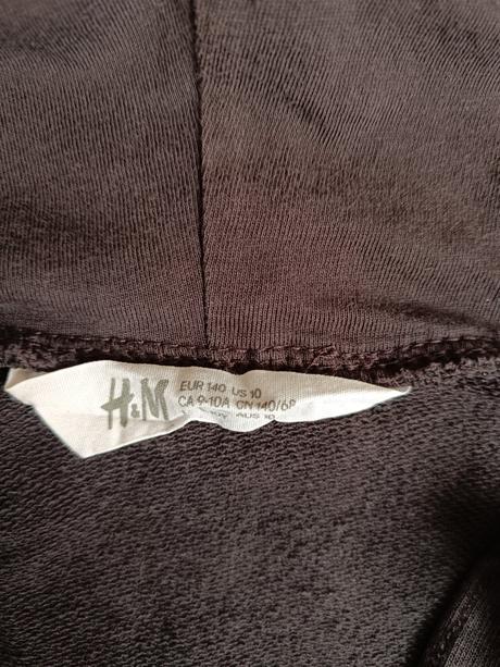Cierna mikina h&m 140, h&m,140