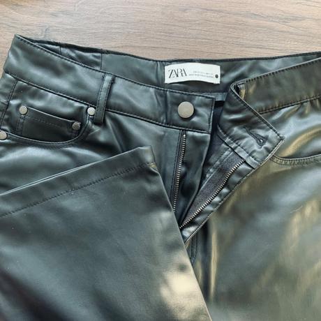 Zara s.oliver koženkové nohavice, esoline,38