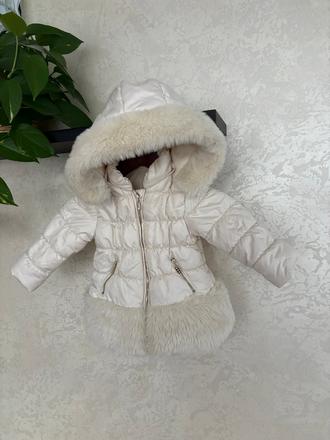 Zimna predlzena snehobiela bunda idexe vel 86, idexe,86