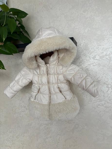 Zimna predlzena snehobiela bunda idexe vel 86, idexe,86