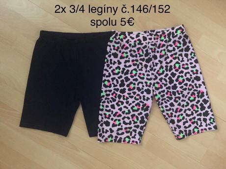 Trištvrťové legíny 2ks, 152