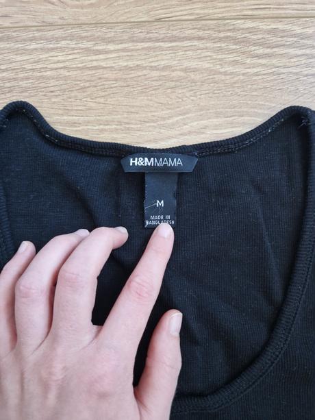 Čierne tehoenské tielko h&m, h&m,m