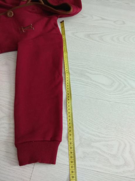 Bordová mikina na gombíky s kapucňou, 140