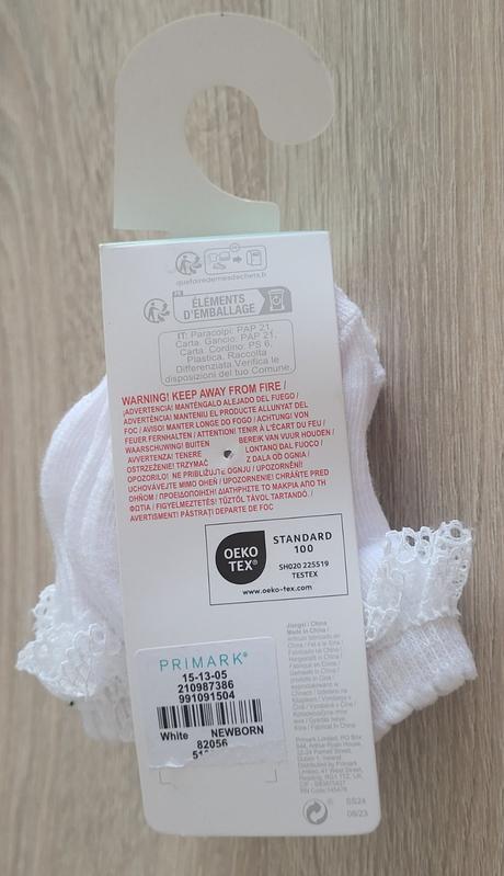 5ks ponožiek newborn, primark,17 / 18 / 50 / 56