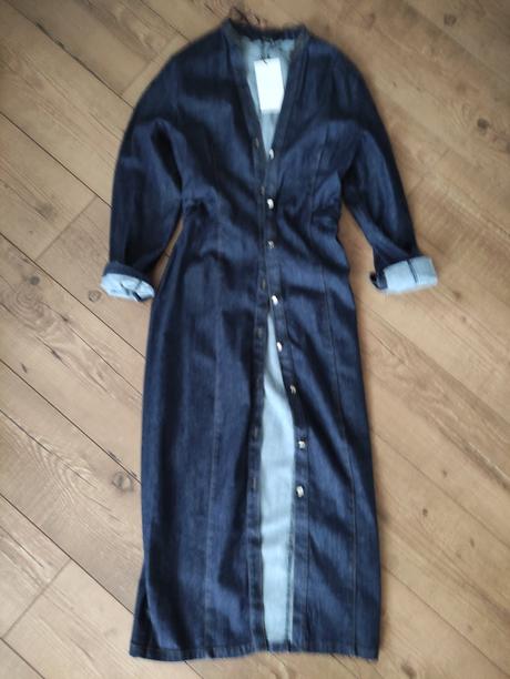 Riflové šaty, zara,m