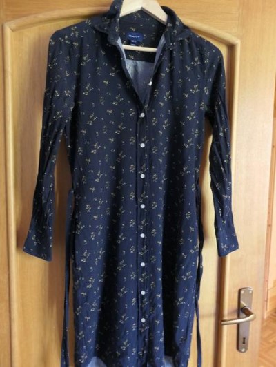 Gant orig. krasne koselove saty s vreckami,opaskom, gant,s